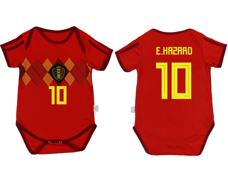2018 FIFA WORLD CUP BELGIUM BABY #10 E.HAZARD RED